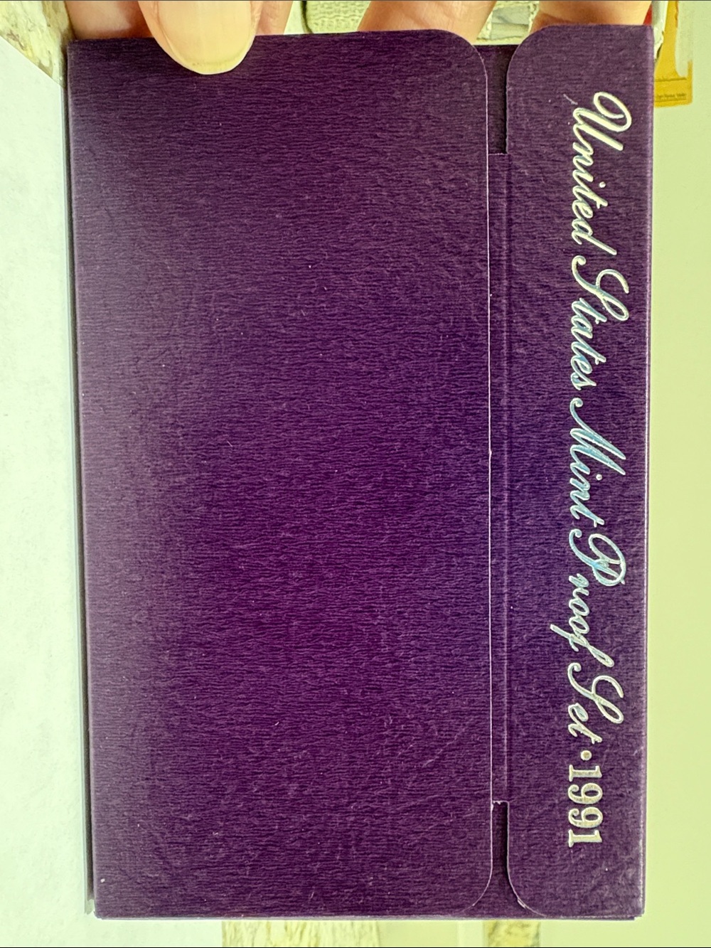 US Mint Proof Set 5 coin set - burgundy cover